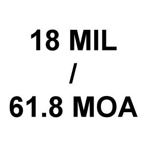 18 MIL / 61.8 MOA